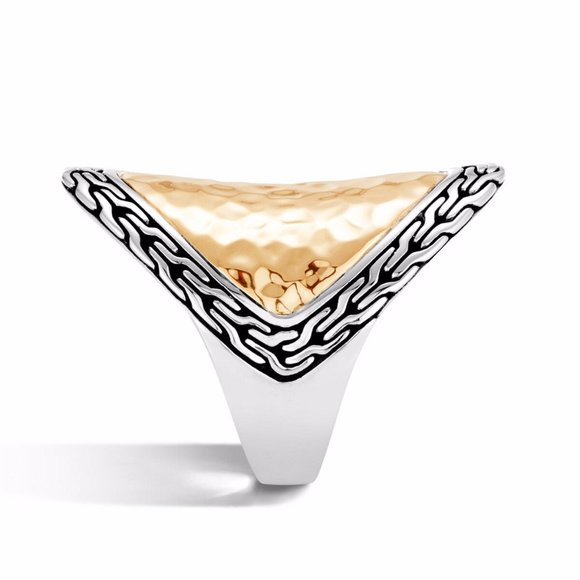 Exaggerated Hiphop Two Tone 925 Silver Filled Ring - Picture 4 of 4